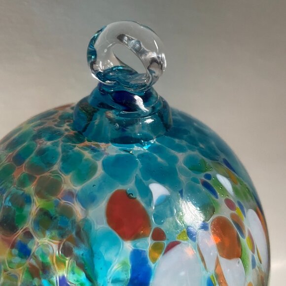 Hand Blown Glass Hummingbird Feeder - Picture 6 of 13
